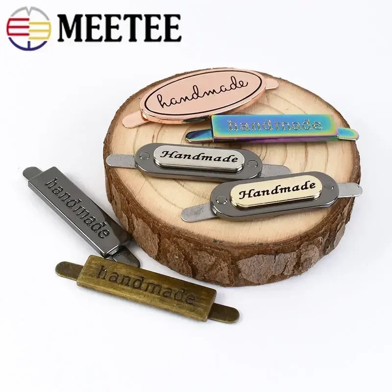 5/10Pcs 35/36/40mm Bag Handmade Handcraft Decorative Buckles Clasp Labels Tag For Purse Metal Buckle DIY Sewing Accessories