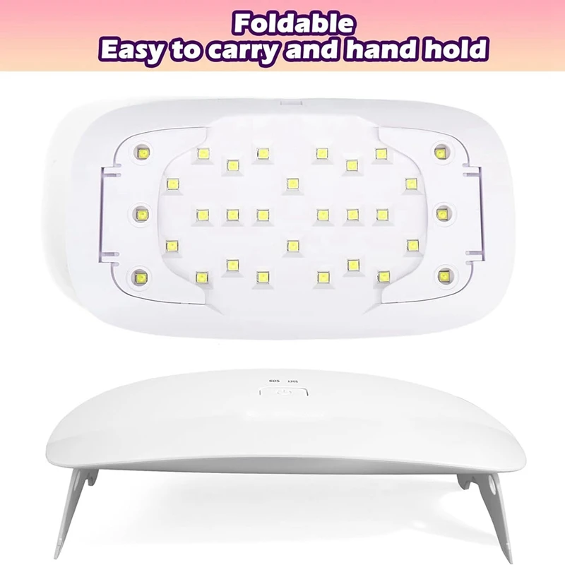 Hars UV-lamp, UV/LED-harslamp wit met 30 stuks dubbele lichtbronlamp kralen voor UV-harskit