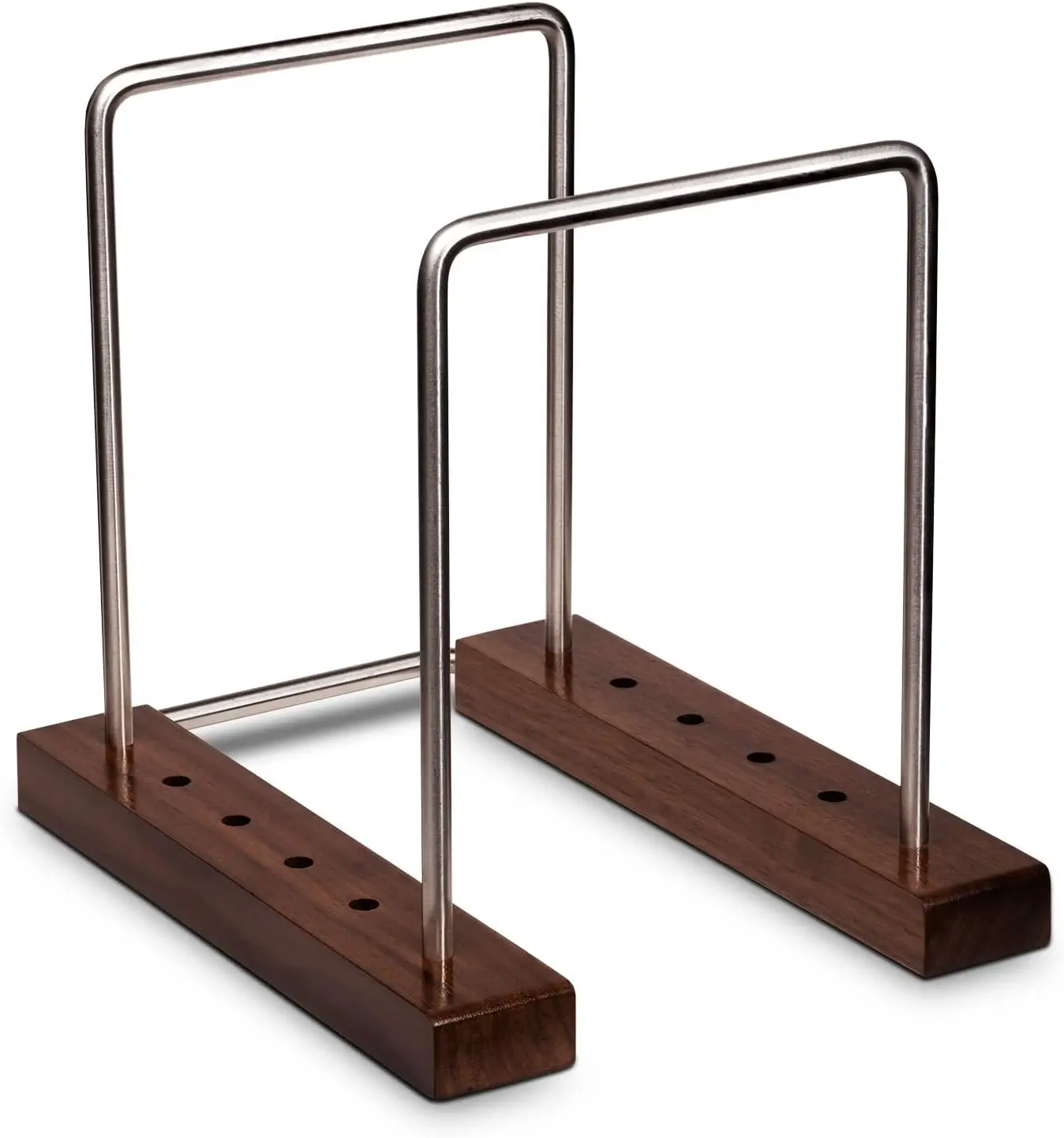 

35 LP Vinyl Record Holder, Solid Walnut Wood Stand for Albums, Display & Storage Rack