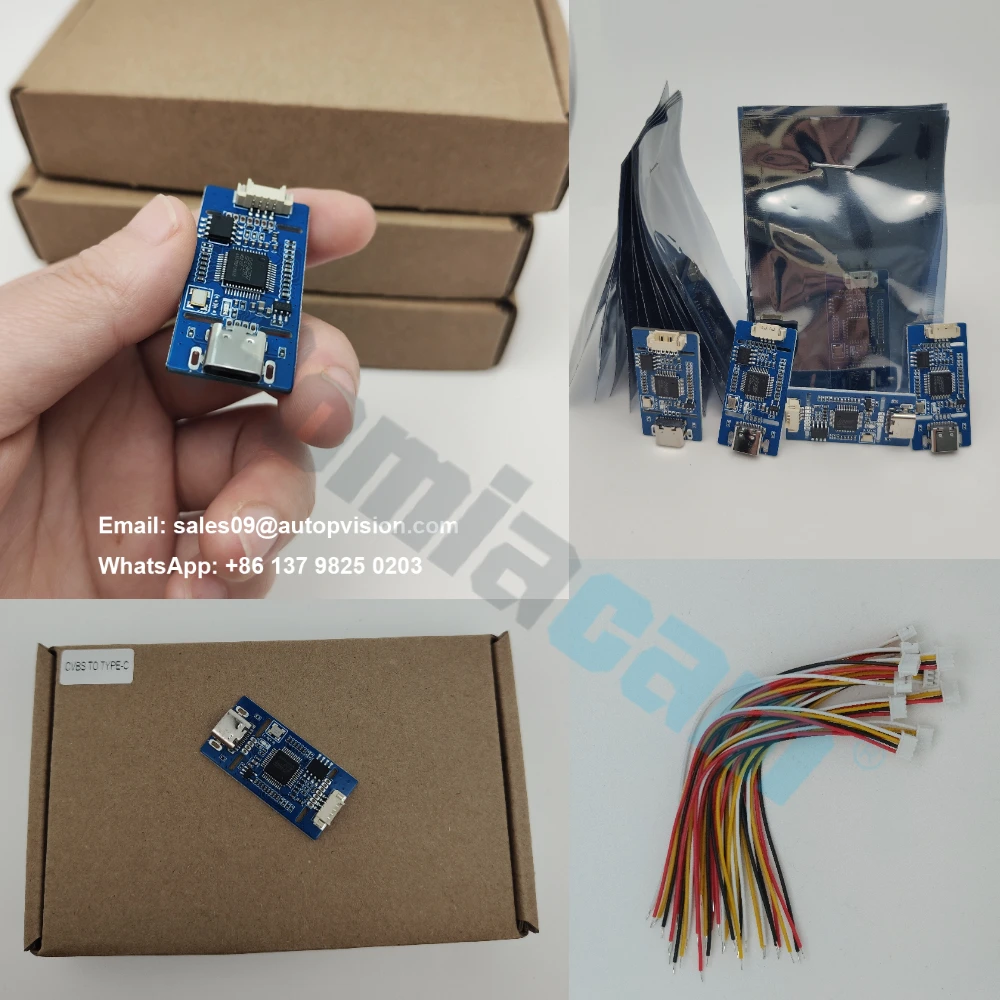 50/30/20/10pcs/lot CVBS To USB Capture AV CVBS Analog Signal S-VIDEO Signal To Digital USB,TYPE-C Motherboard Module 1080P