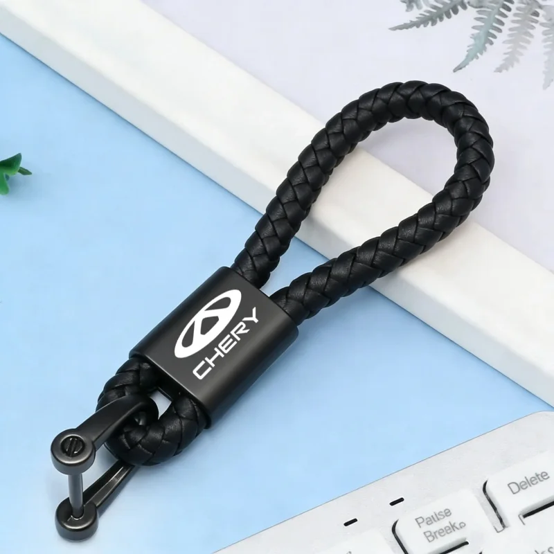 Braided Rope Metal Car Keychain Key Ring for Chery Tiggo 3 4 5X 7 Pro 8 Pro Arrizo JAECOO OMODA