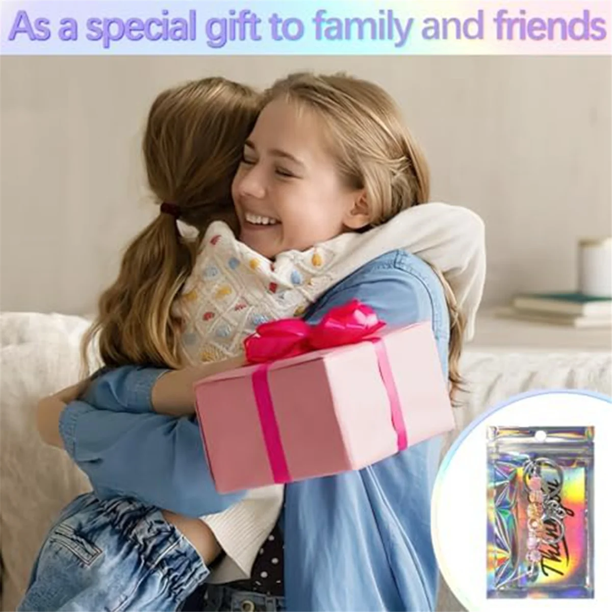 Set di portachiavi con perline in metallo con barre portachiavi regolabili da 30 pezzi per la realizzazione di progetti artigianali fai-da-te