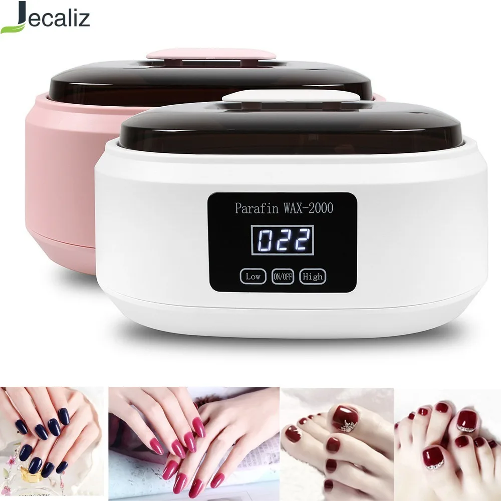 Jecaliz Paraffin Wax Heater for Hand Foot Therapy Bath Wax Pot Warmer Beauty Salon Spa Smooth Soft Skin Care Machine Hand Waxing