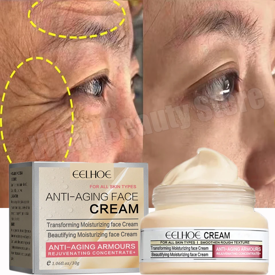 

Collagen Wrinkle Removing Face Cream Anti-Aging Firming Lifting Fade Fine Lines Moisturizing Brighten Skin Care Korean Cosmetics