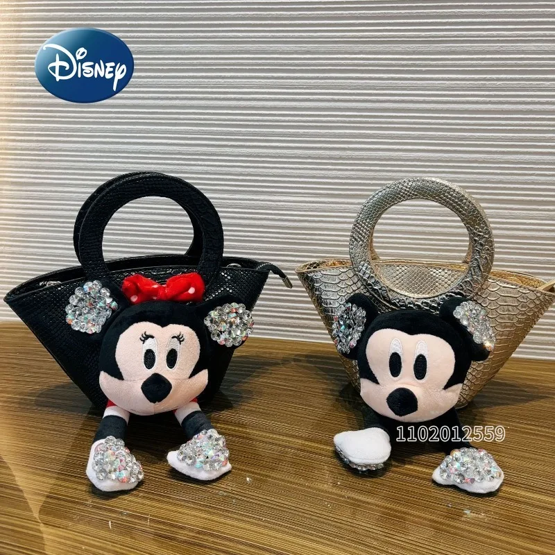 

Disney New Mini Women's Diamond Handbag Fashion Trend Women's Mini Diamond Shoulder Bag Cartoon Cute Doll Party Women's Bag