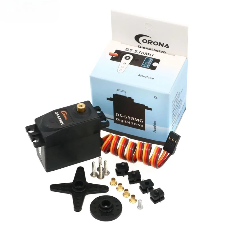 1pcs new Corona DS-538MG DS538MG 4.8V/6.0V 7kg High Torque Metal Gear Digital Servo For RC Airplane Helicopter Car Accessories