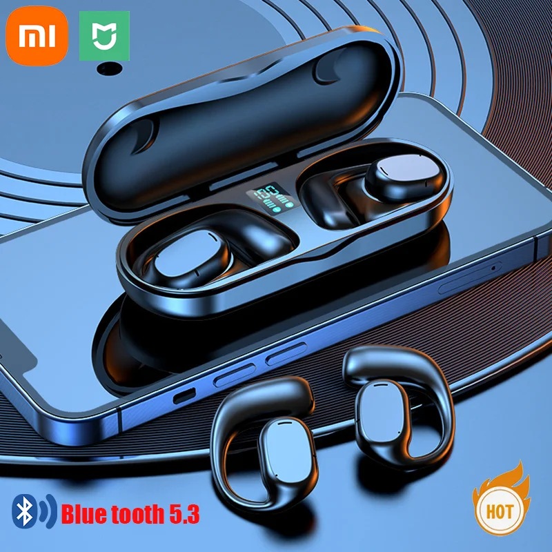 Xiaomi MIJIA WS270 Battery Display Bone Conduction Open Earphones Mini Heaset with Charging Case Wireless Bluetooth Headphones