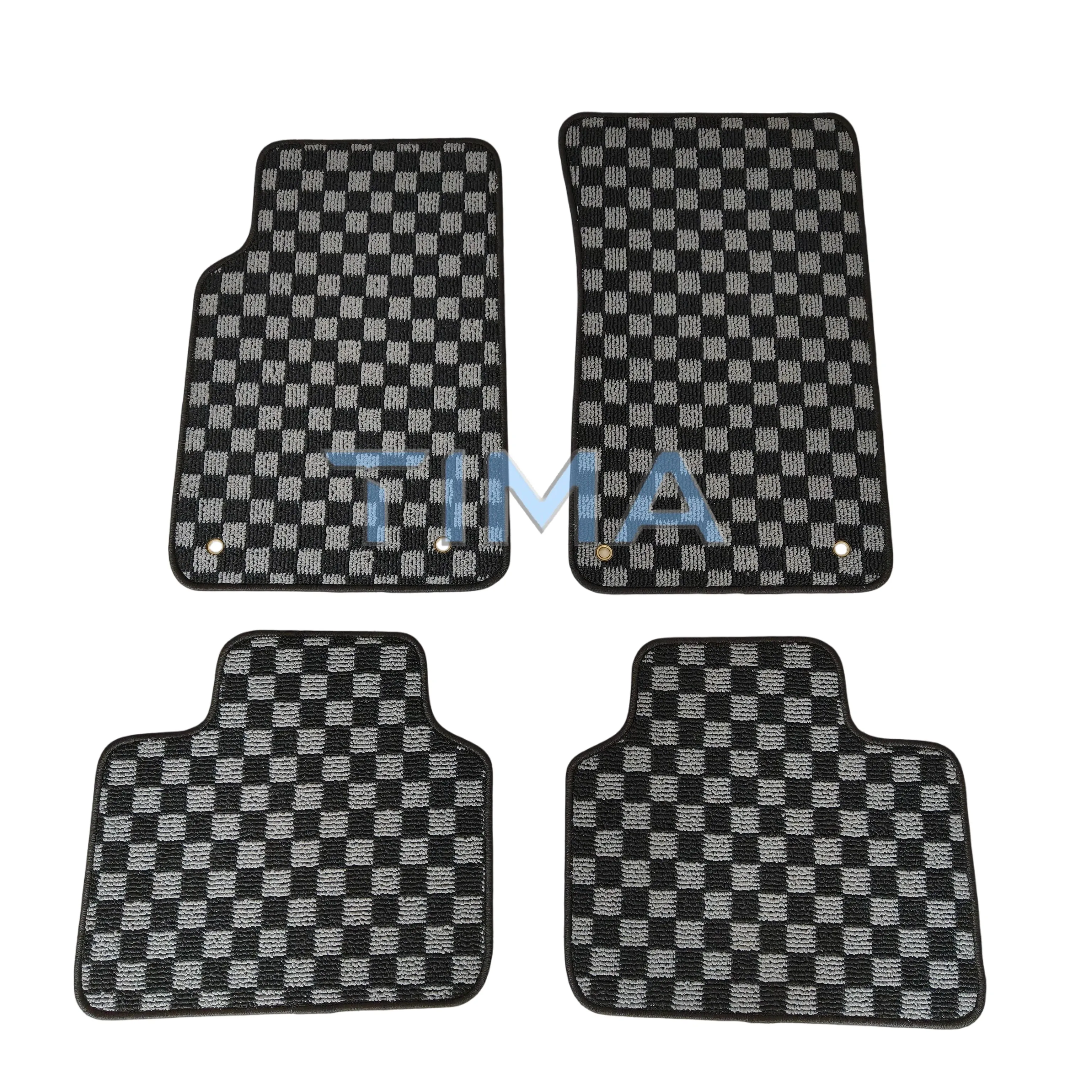 Water-absorbent and waterproof JDM Checkerboard Car Floor Mats For Pontiac G8 Left Hand Driveor