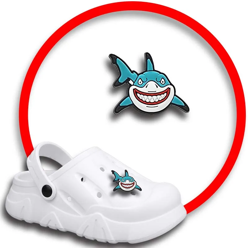 

Oceanshark Shoe Charms for Crocs Sandals Women Clogs Pins Shoe Decorations Accessory Men Badges Girls Kids Shoes Accessories