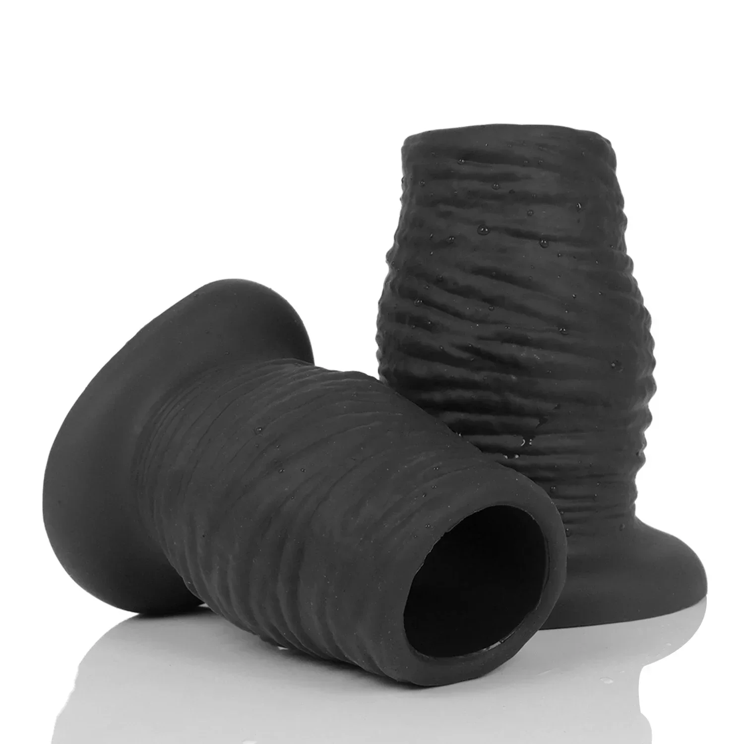 3/3.46/3.85 pollici Enorme Plug anale cavo Silicone liquido Morbido Butt Plug Espansione anale vaginale Speculum Gay Fisting BDSM Giocattoli del sesso
