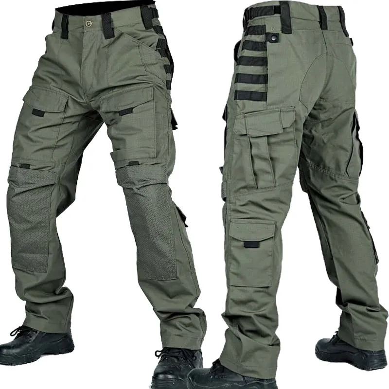 

Field Combat Tactical Pants Men Multi-pocket Multicam Camo Training Hunting Hiking Trousers Tactic Outdoor Workwear Cargo Pants