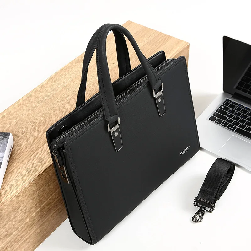 Fingerprint Lock Handbag Security For Man or Lady`s Wallet Anti-Theft Clutch Bag Equipped with GPS positioning briefcase SAC