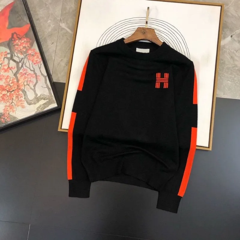 Men\'s clothing spring and autumn high quality printed round neck long sleeve sweater fashion pullover sportswear top