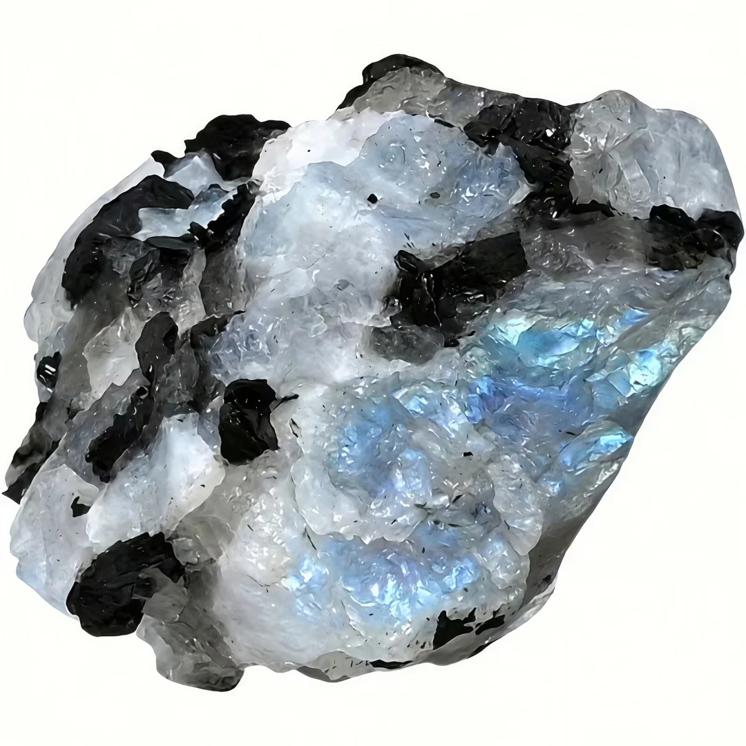 Piedra de cristal de piedra lunar en bruto, piedra difusora de aromaterapia, colección de decoración, interior, decoración de jardín, acuario, el mejor regalo