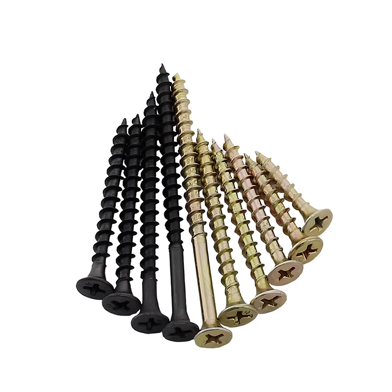 M4 Self-Tapping Screw Set - 304 Stainless Steel Countersunk, Galvanized Quick Tooth, Cross Flat Head, Fiber Nails