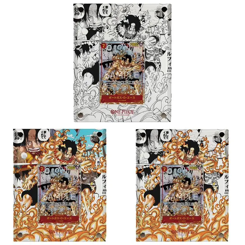 

Homemade One Piece Portgas D Ace Acrylic Card Brick Anime Characters Bronzing Collection Flash Card Cartoon Toys Christmas Gift