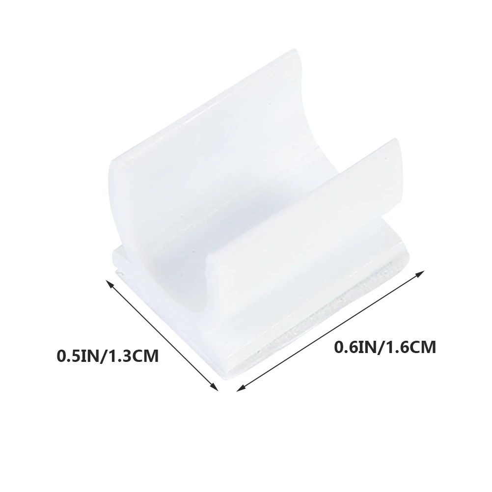 

250 Pcs Pen Clip Buckle Holder Clipboard Vinyl Plastic Clips Self-adhesive Multipurpose