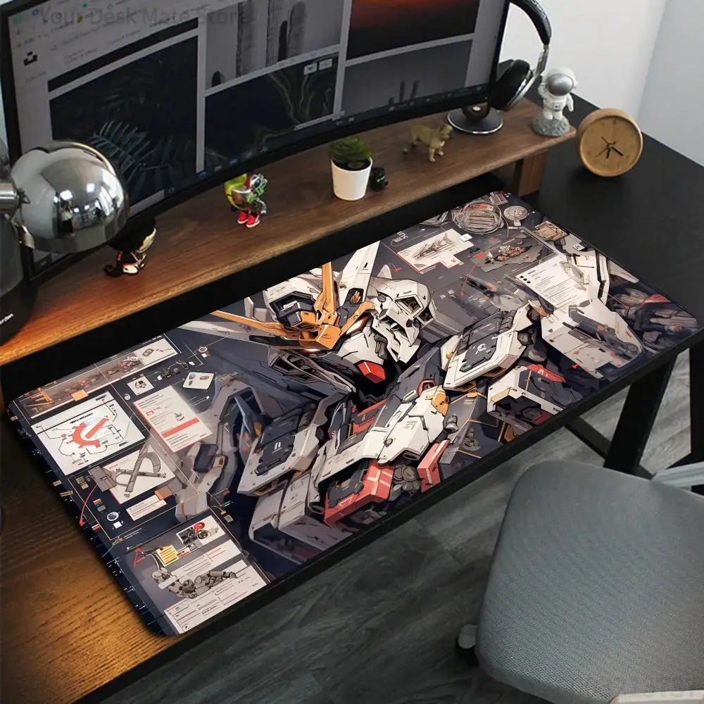 

Anime mecha Mouse Pad Large Computer Office Game Table Mats XXL Rubber Anti-slip Gaming Keyboard Mousepads Long Desk Pads