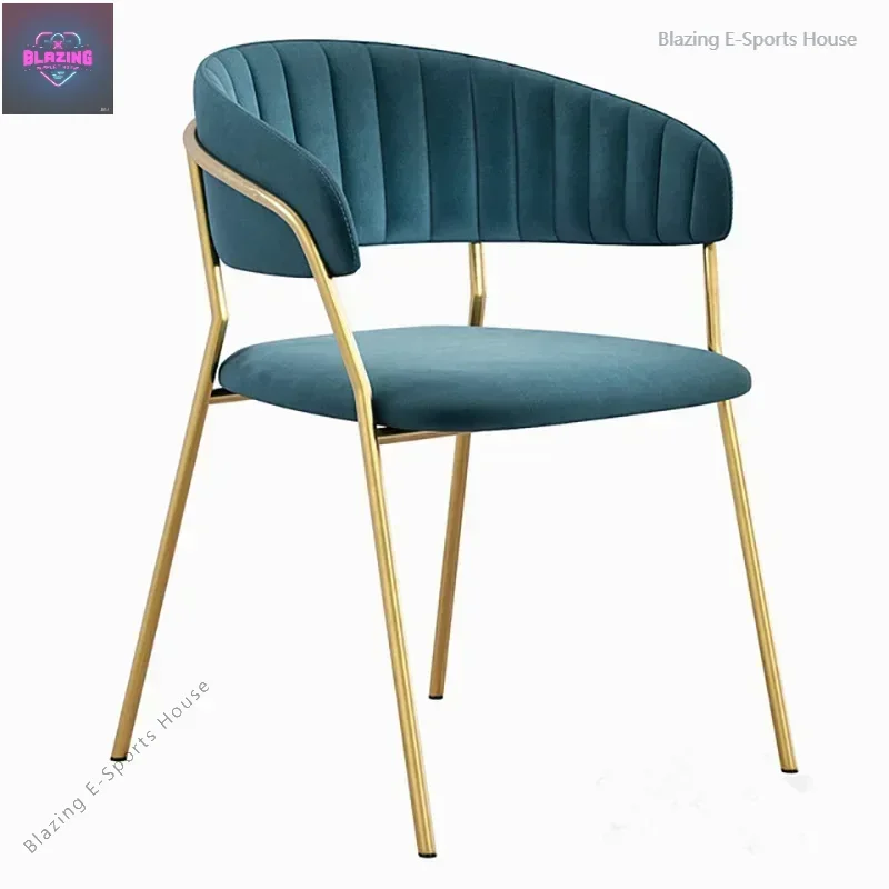 

Роскошный современный розовый стул Silla Rosa, кафе, ресторан, макияж, столовая, мебель, бархатный обеденный стул