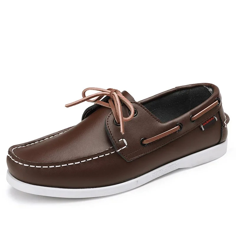 

Men's Boat Shoes Canvas Sport Driver Running Casual Slipper Breathable Rubber Upper Non-Leather Lace-Up Formal Sneakers