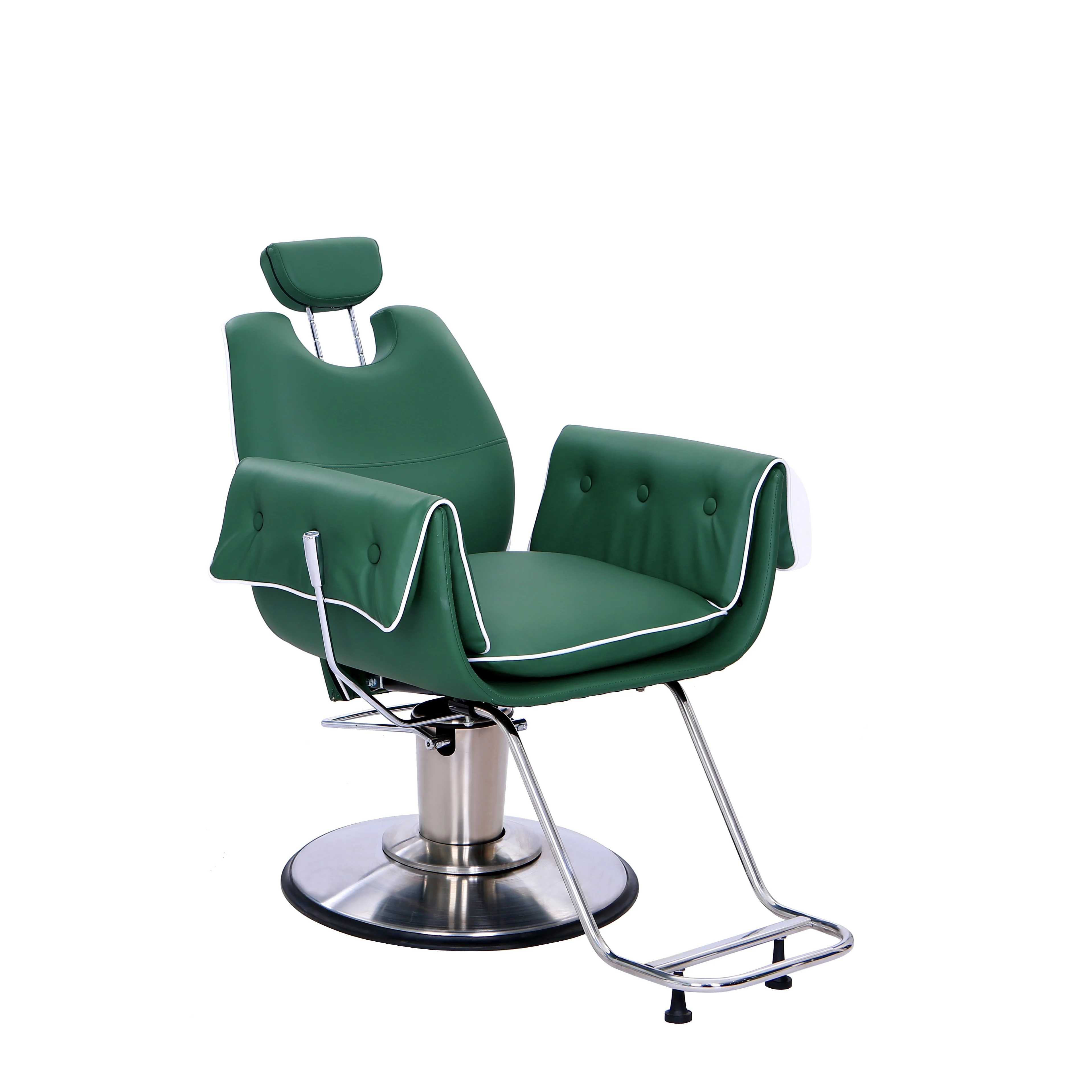 

Green Barbershop Beauty Salon Furniture Heavy Duty Pump Hair Salon Barber Shop Cheap Price Style Chair