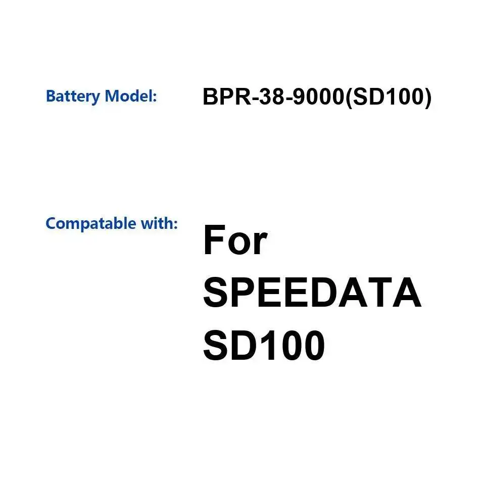 

Долговечная батарея для устройства сбора данных Bpr-38-9000 SD100 9000 мАч для Speedata SD100