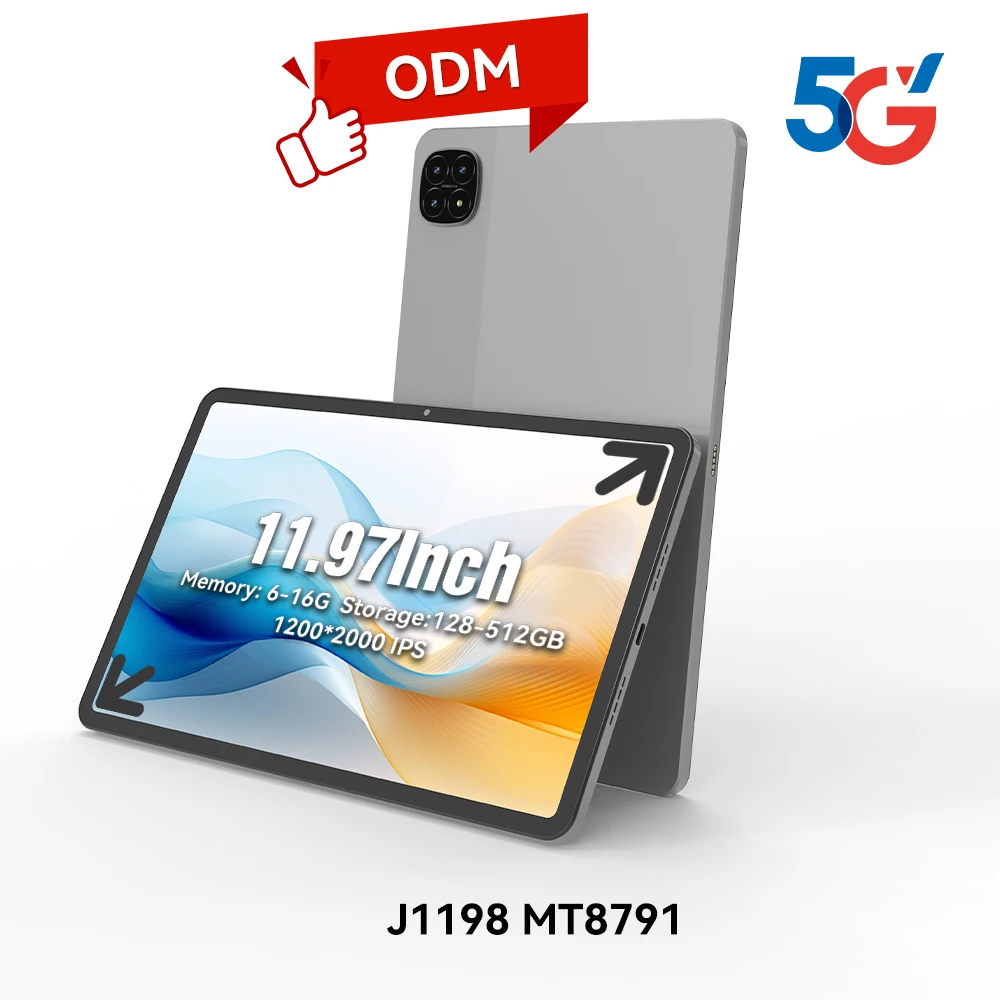 New MTK8791 Joyar 5G Tablet PC 12 Inch Incell 2K Screen Android 15 Octa Core 6GB 128GB Wifi 6 Gaming Business Tablette with Pen
