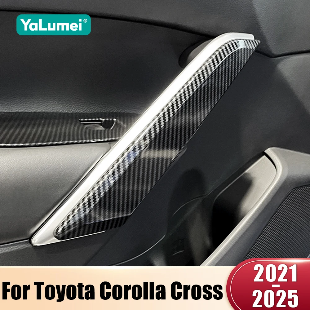 Für Toyota Corolla Kreuz XG10 2021 2022 2023 2024 2025 Hybrid ABS Auto Vordertür Seite Innere Armlehne Trim Abdeckung streifen Aufkleber