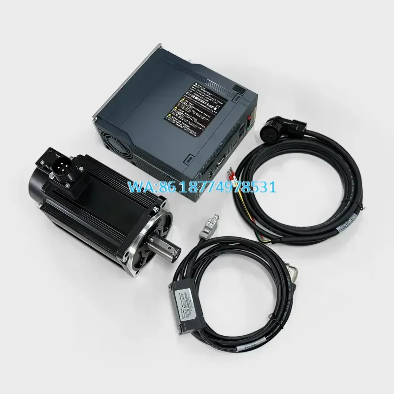 Wmwmnu 1.5kW 3000RPM EtherCAT Three-Phase 23-Bit AC Servo Motor Kit Waterproof Servo Motor with Drive
