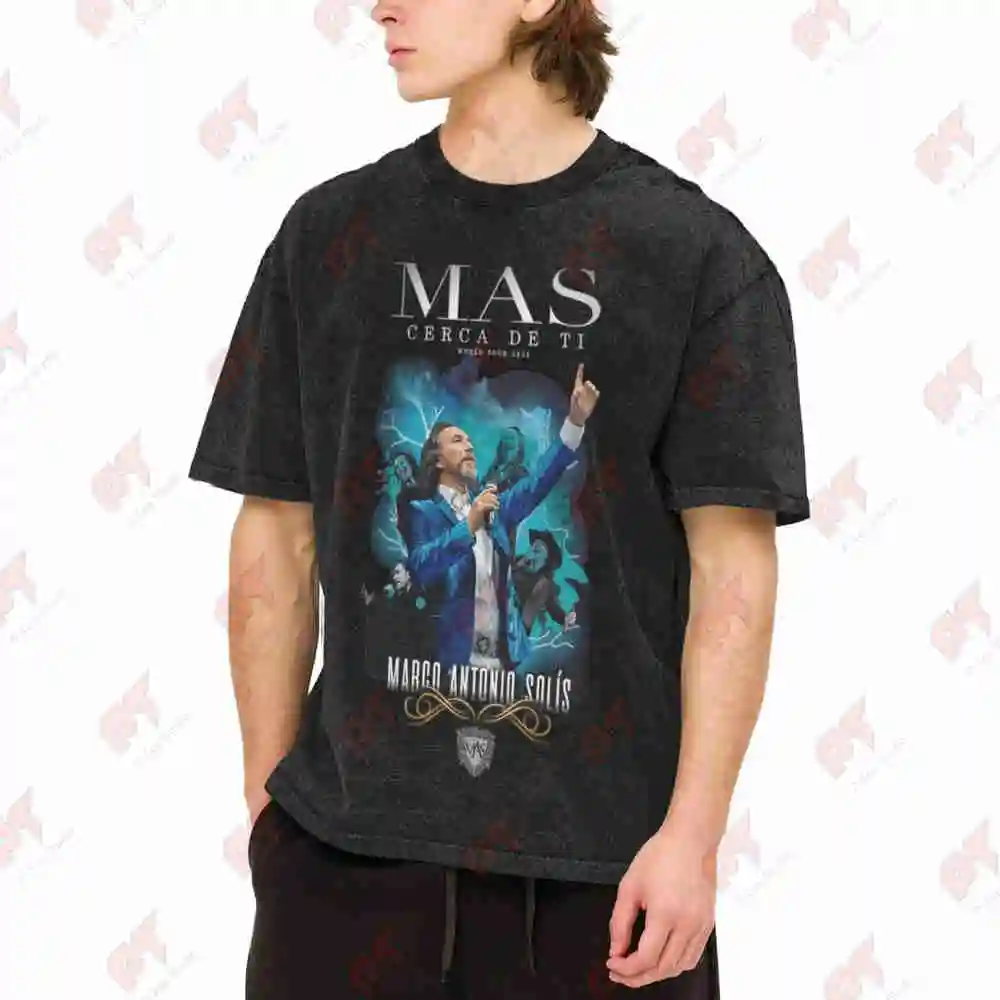 Marco Antonio Solis World Tour 2025 Vintage Washed Tee Pure Cotton T-Shirt