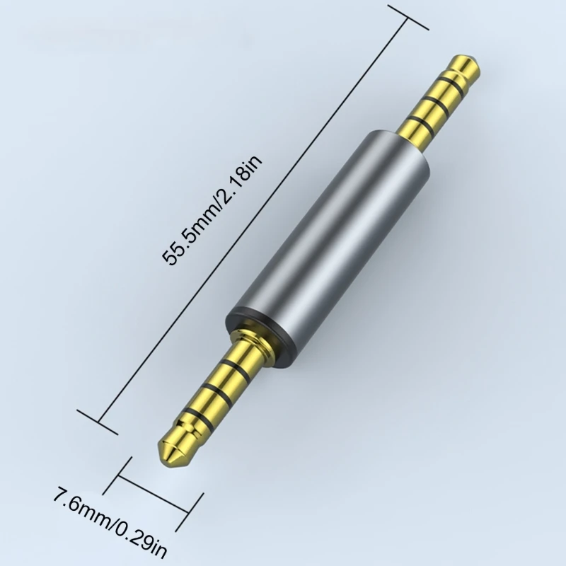 Bộ chuyển đổi Aux 3,5 mm Nam Nữ Kết nối Bộ chuyển đổi Bộ nối âm thanh nổi Bộ mở rộng 4 phần cho cáp mở rộng