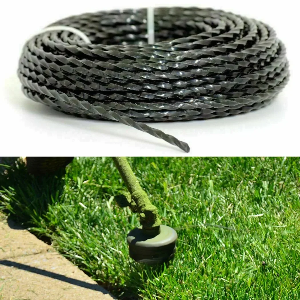 Imagem -04 - Linha de Nylon Strimmer para Gasolina Strimmers Cortador de Escova Jardim Acessórios para Ferramentas Elétricas Heavy Duty mm x 15m