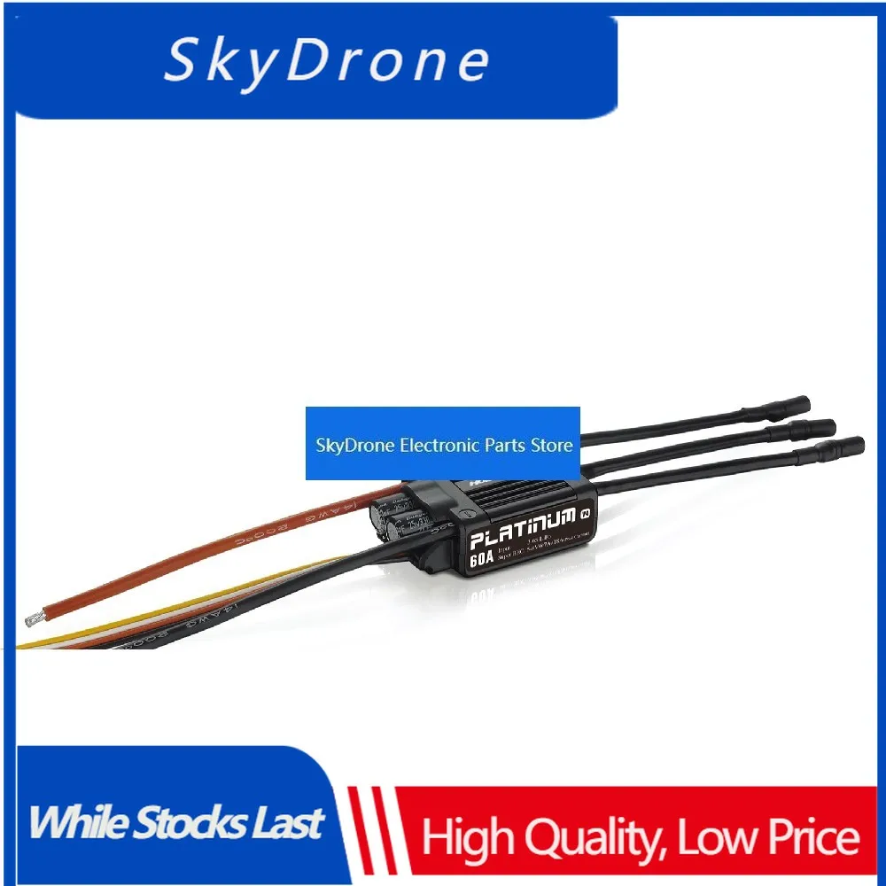 SkyDElHobbywing V4 Pro 60A 25A Brushless ESC Electronic Speed Controller with BEC 3-6S Lipo For RC Fixed-Wing Airplane Helicopte