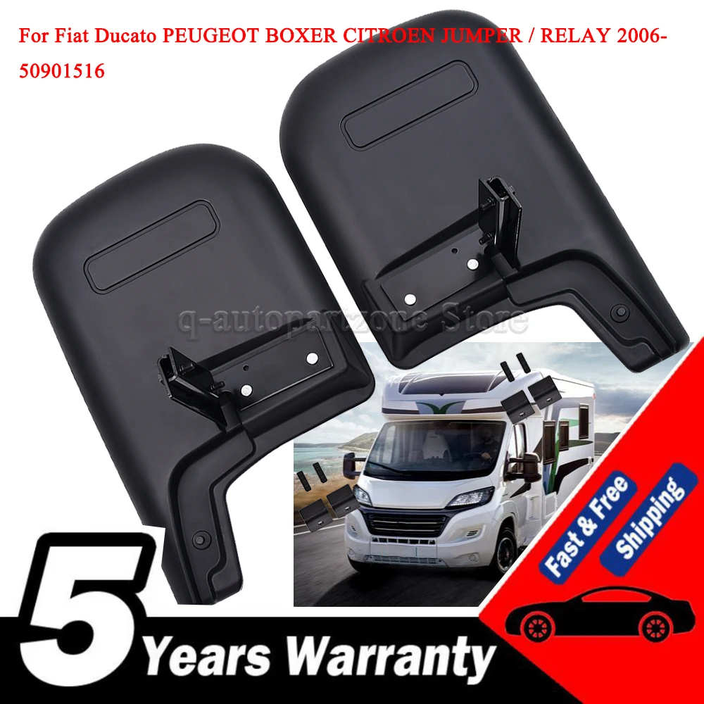 Rear Mud Flaps 50901516 For Fiat Ducato Puegeot Boxer Relay 2006- Mudguard Rear Wheel Fenders Splash Guards Car Accessories
