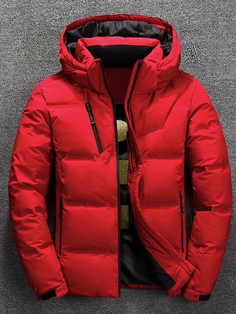 Chaqueta gruesa de plumón de pato blanco para hombre, abrigo de alta calidad, Parkas de nieve, ropa de abrigo para hombre, ropa de abrigo de invierno, nuevo