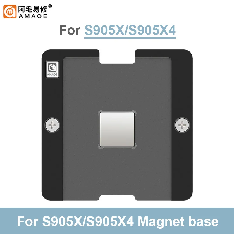 Imagem -05 - Amaoe S905x4 S905x Conjunto de Plataforma de Estanho para Plantio para S905l 905z ic Forte Magnético 0.20 mm Bga Reballing Estêncil Modelo