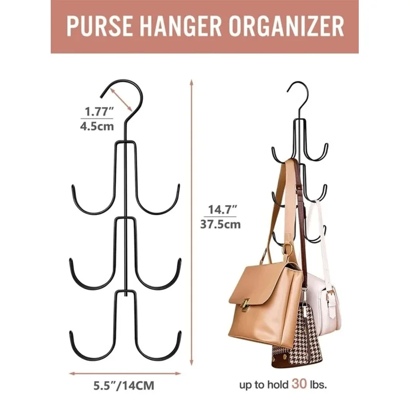 Bag Hanging Organizer Hook Multifunctional Hanger For Belts Ties And Bags Decorations Decor Festival Decor Room Decor Home Decor
