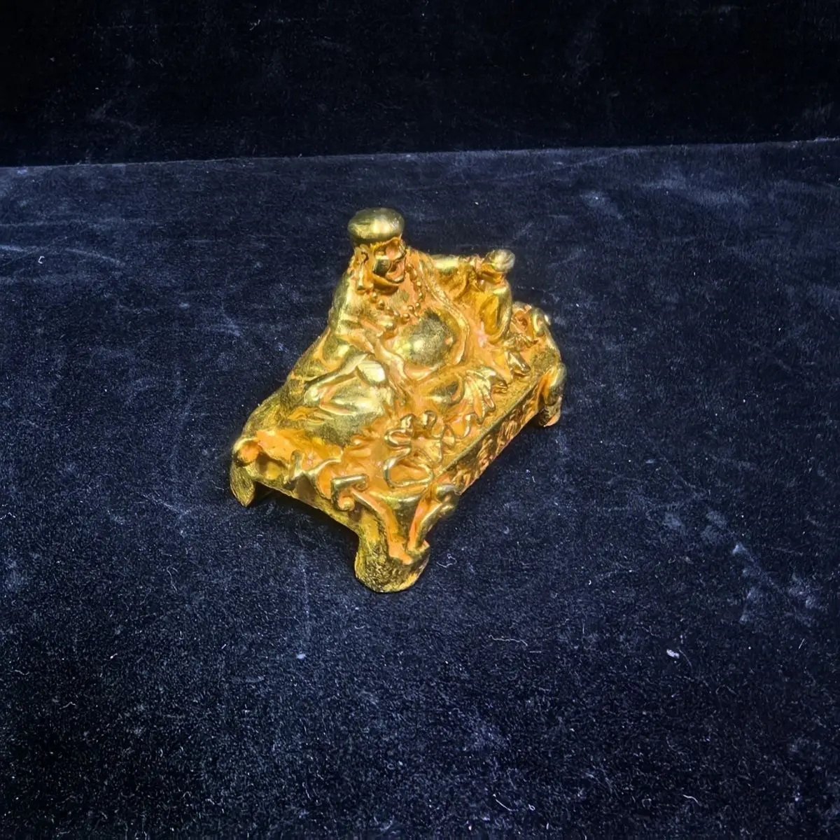 Antique gilt Maitreya Buddha knickknack