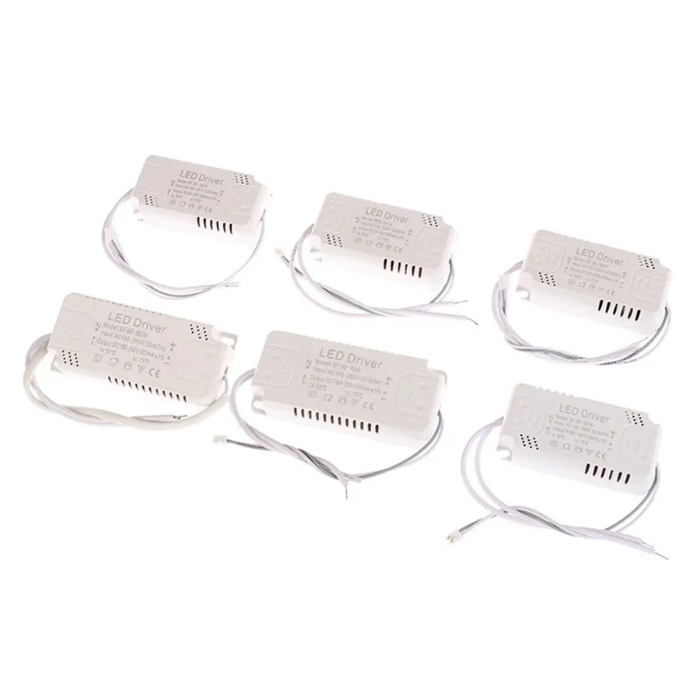 8-24W 20-36W 30-50W 36-60W 50-70W 60-80W Led Light Driver AC165-265V Rectifier Light Power Adapter Unit Lighting Non-Isolating