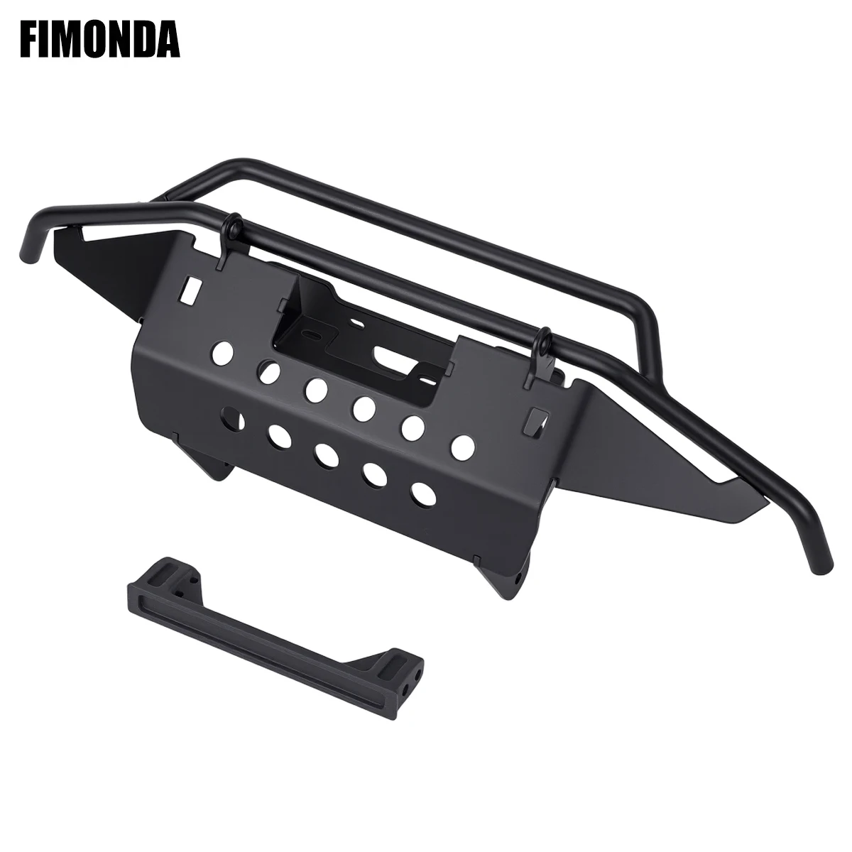 1Pcs Stainless Steel Front Bumper for 1/10 RC Crawler Car Traxxas TRX4 Bronco Simulation Upgrade Parts