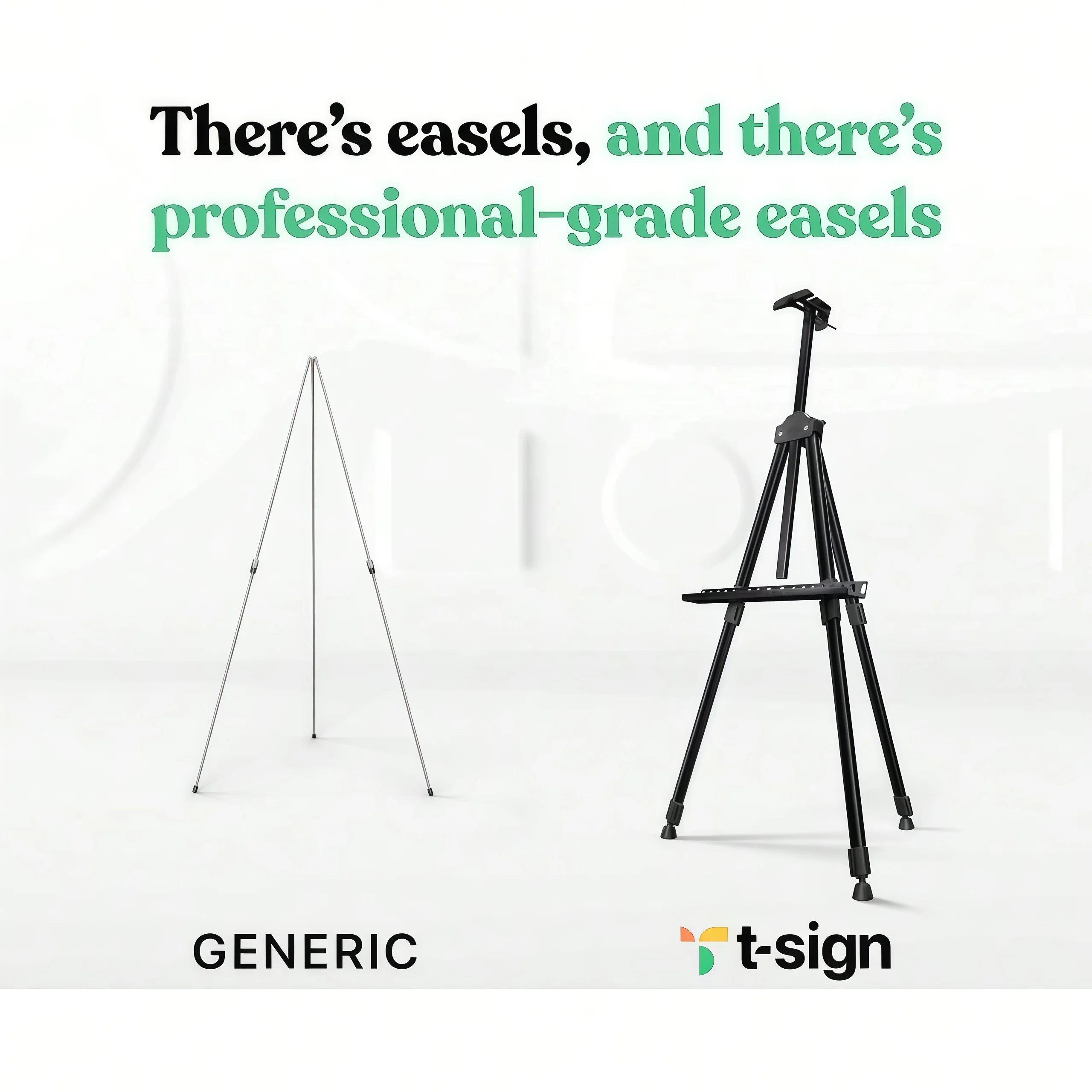 Foldable Tripod Easel for Painting, Portable 62