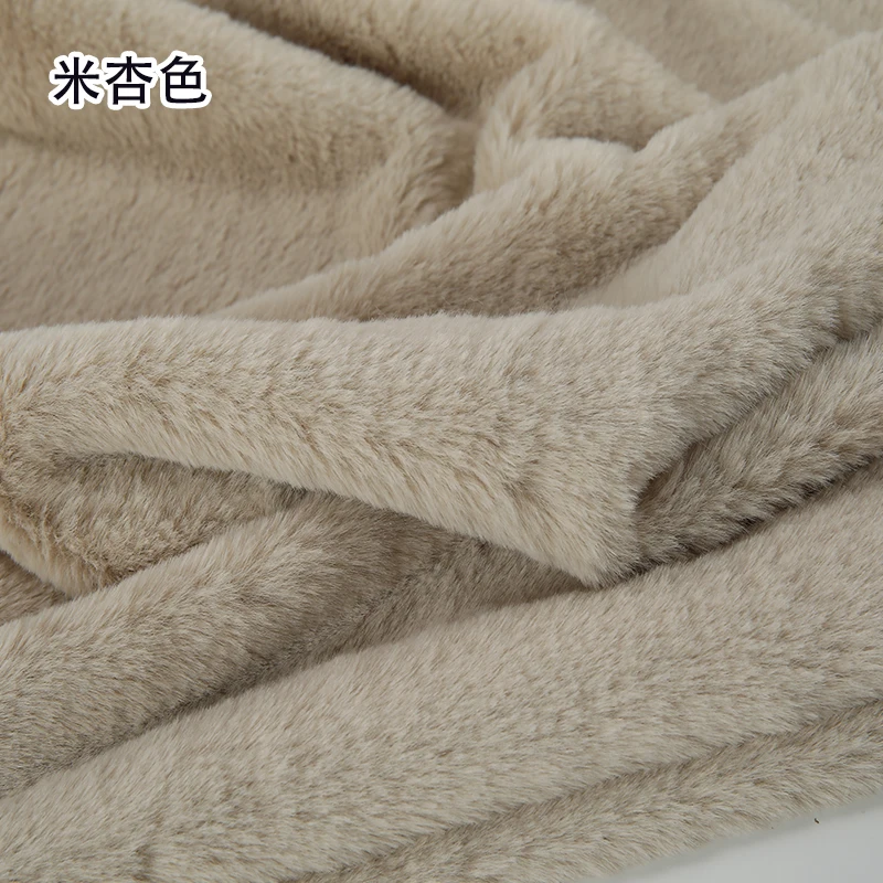 White Grey Colour Series 8mm imitation Rex rabbit Fur Fabric short plush fabric cabinet tablecloth display scarf cotton doll DIY