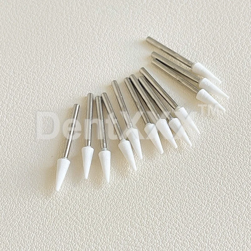 BUY 5 GET 2 FREE White Stone Polishing Heads 2.35mm  Abrasion Bur Fit For High Speed Tools 1.6mm