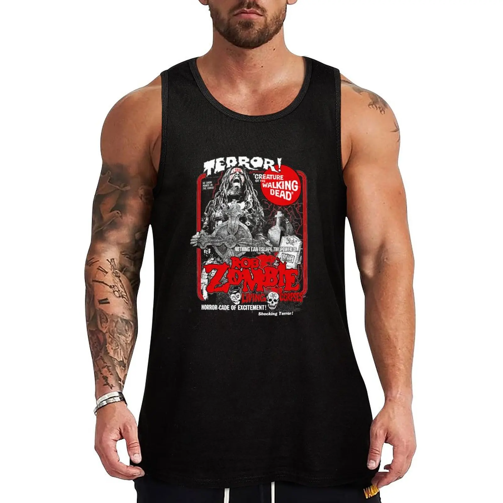 

Rob Zombie – Creature Of The Walking Dead- Tank Top Work Outdoor Tank Top Durable Utility Sleeveless