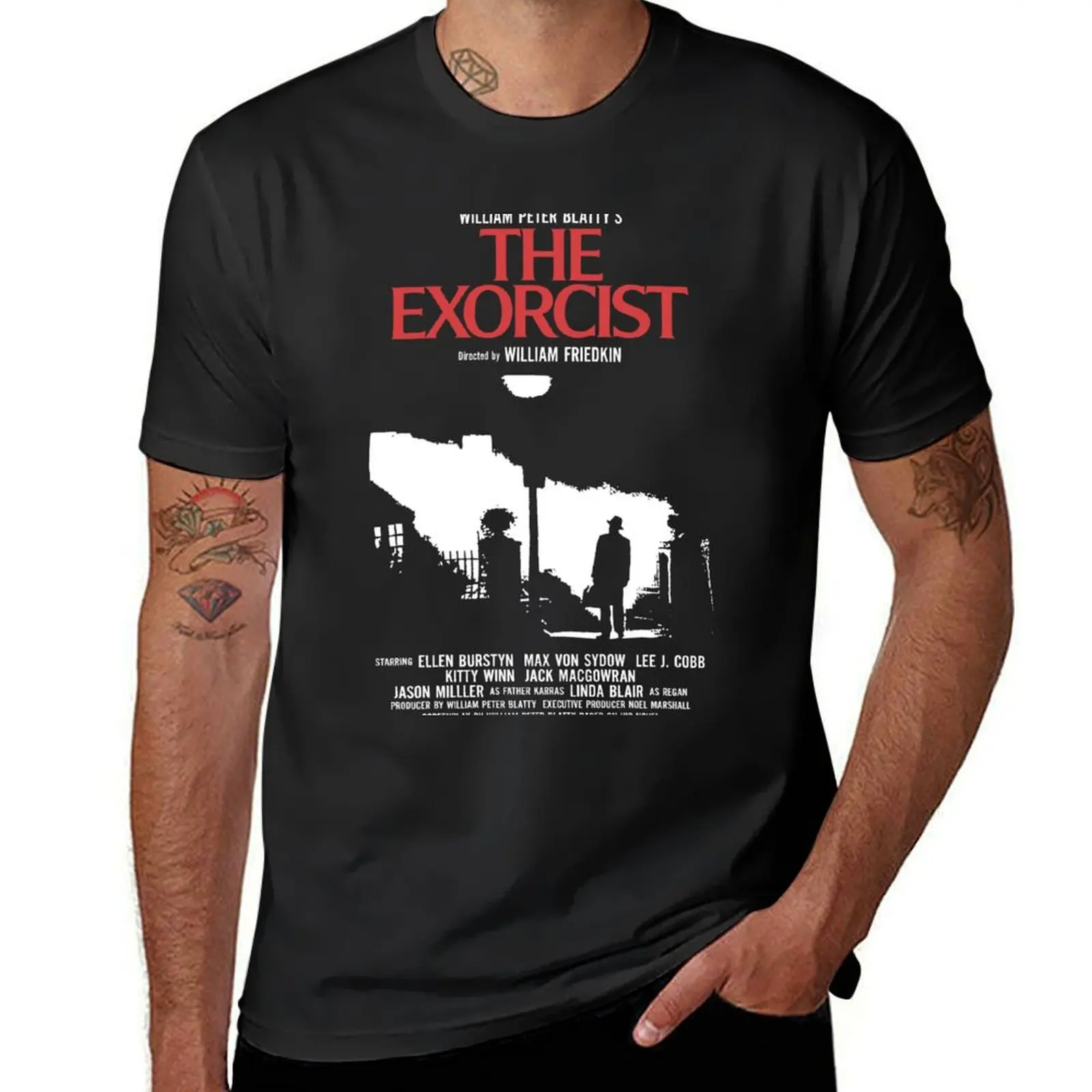 The Exorcist Movie T-Shirt cute clothes animal prinfor boys Aesthetic clothing mens graphic t-shirts anime