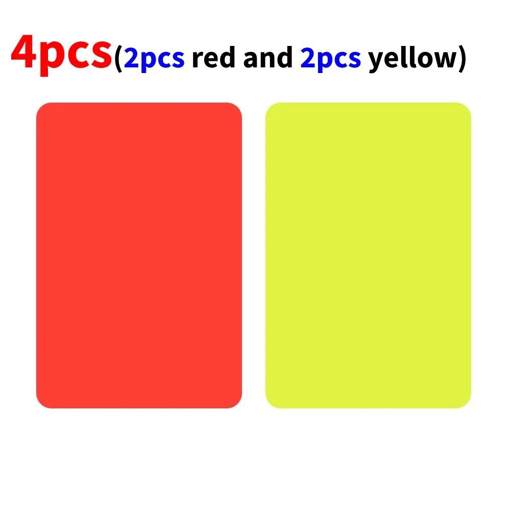 2-100 Stuks Rode Gele Kaart Multifunctionele 3.2X4.3Inch Voetbal Scheidsrechter Rode Kaarten Voor Voetbalwedstrijd Training Scheidsrechter Accessoires Hot