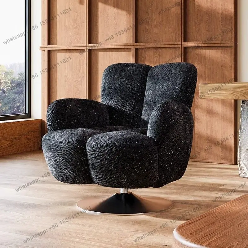 PG Italian minimalist single sofa chair living room bedroom balcony gypsy rotating chair