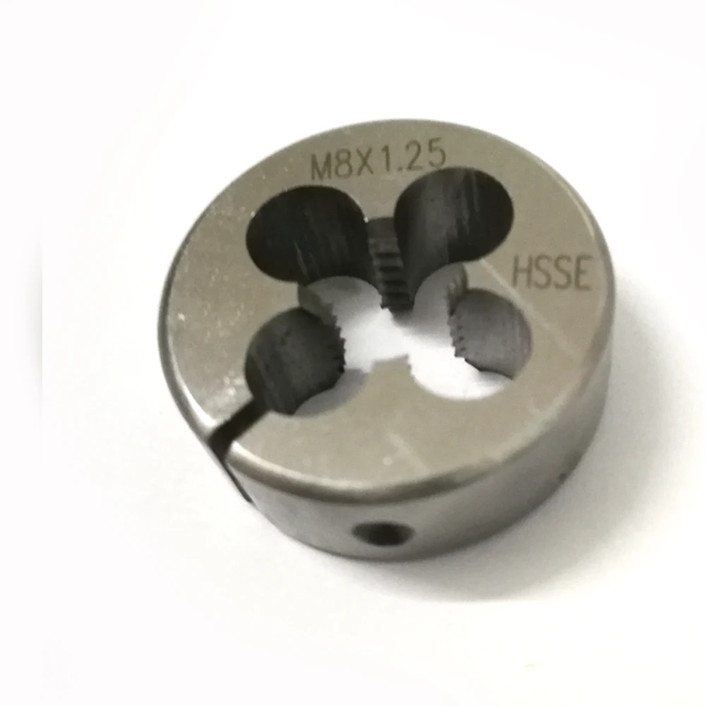 

HSSE Metric Screw thread Split Die Adjustable Round dies M8 M8X1.25 M8X0.9 M8X0.6 M8X1.5 M8X1 M8X0.75 M8X0.5 M8X0.35 for steel