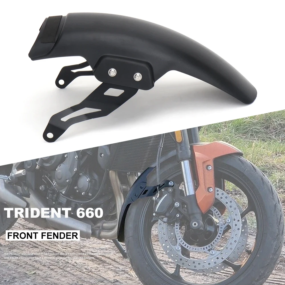 

New Motocross Accessories Front Mudguards Fender Black For TRIDENT 660 TRIDENT660 Trident660 Trident 660 2021 2022 2023 2024