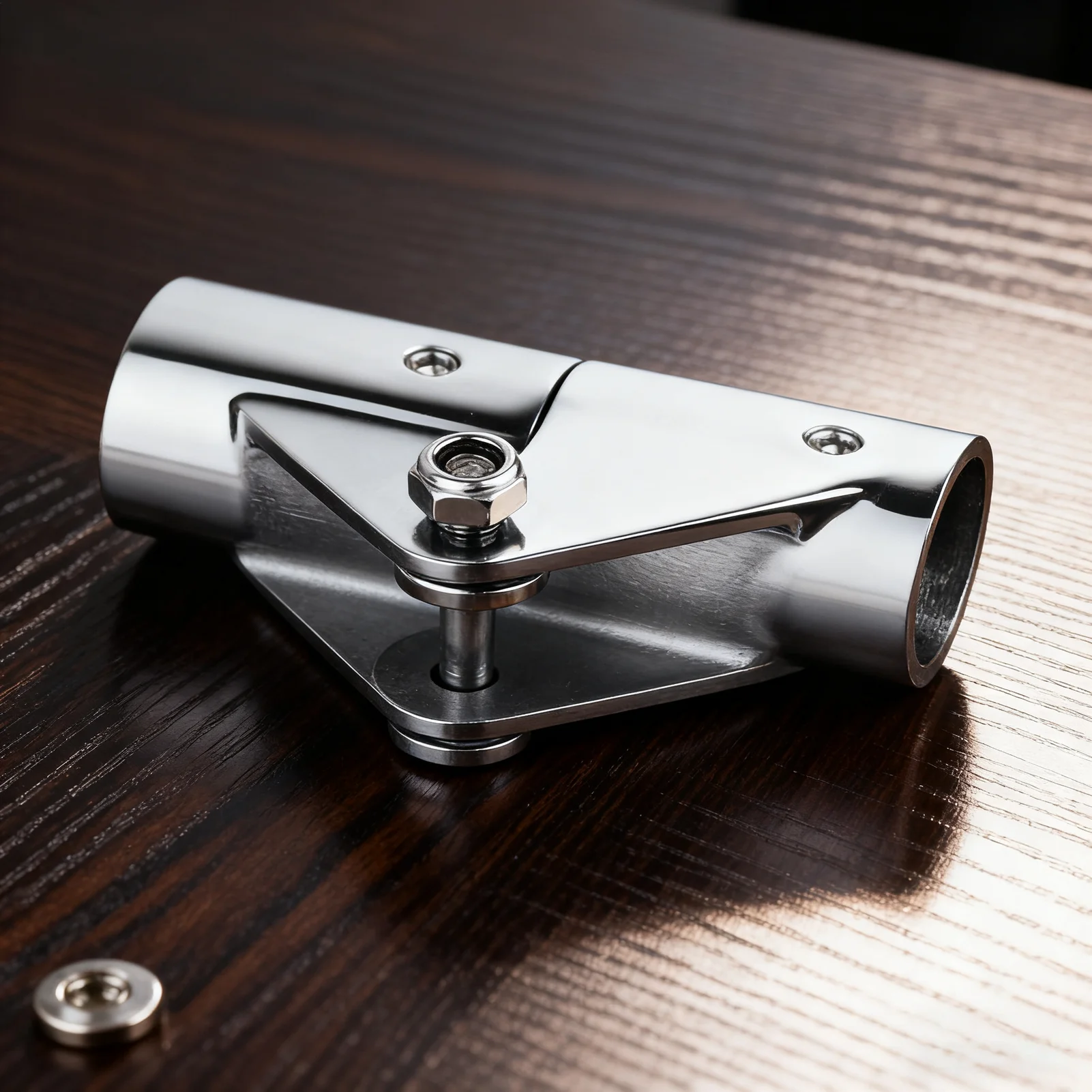 

Boat Pipe Connector Stainless Steel Yacht Hardware Folding Swivel Connector Marine Accessories for Yacht Deck Shading